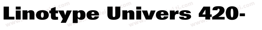Linotype Univers 420字体转换